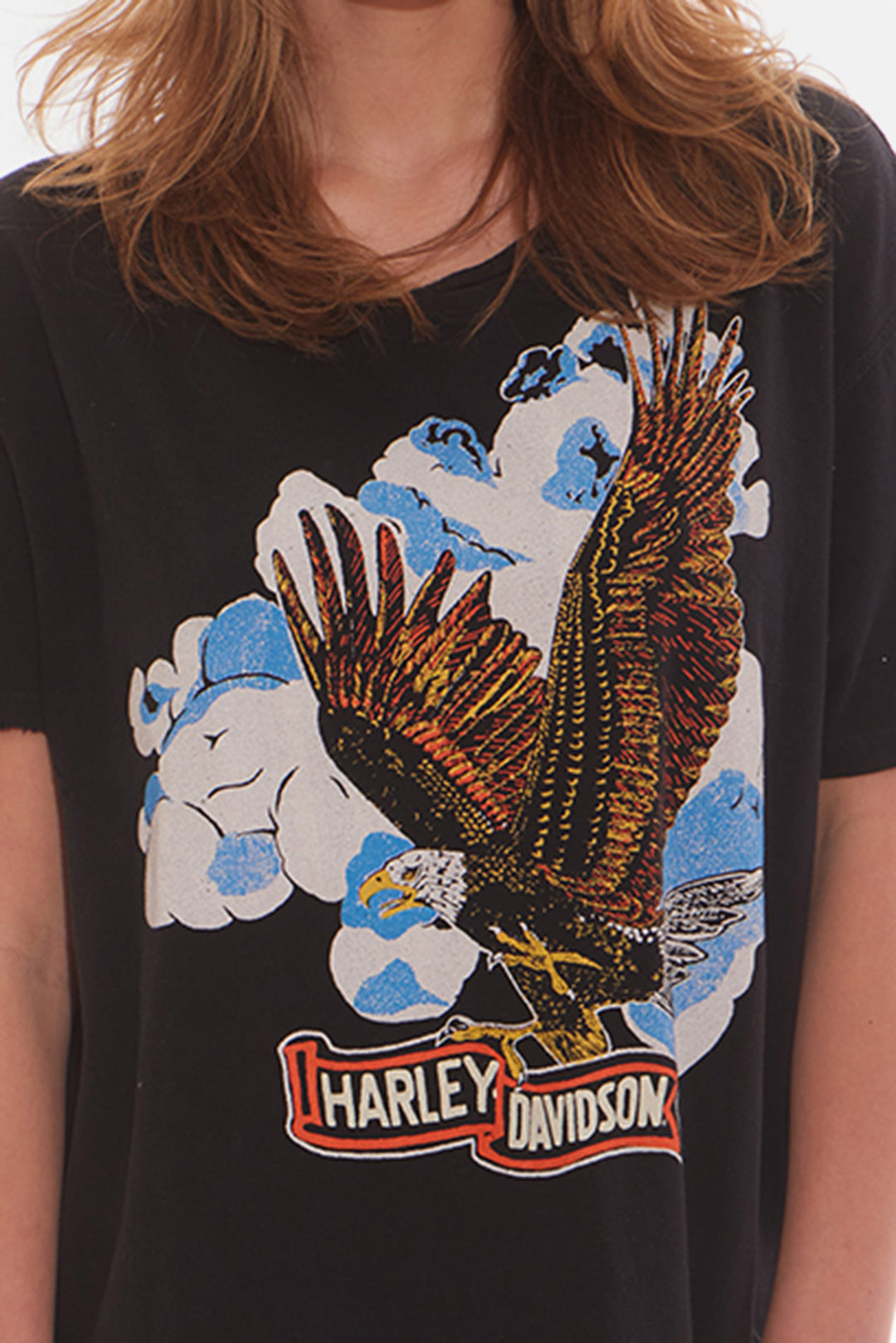 Harley Clouds Oversized Tee Dress Coal Pigment