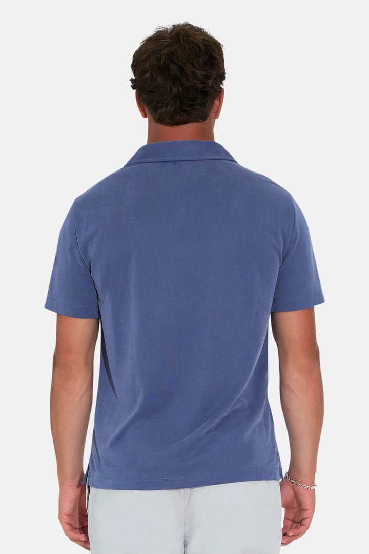 Micro Pique Johnny Polo Blue
