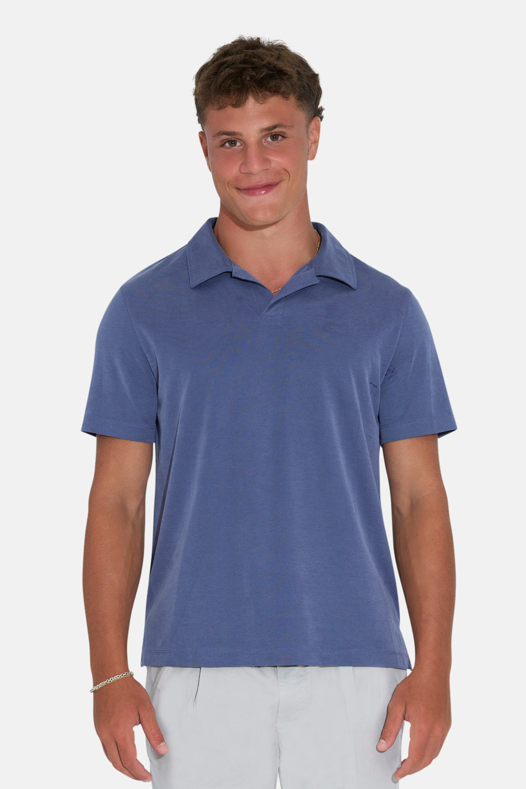 Micro Pique Johnny Polo Blue