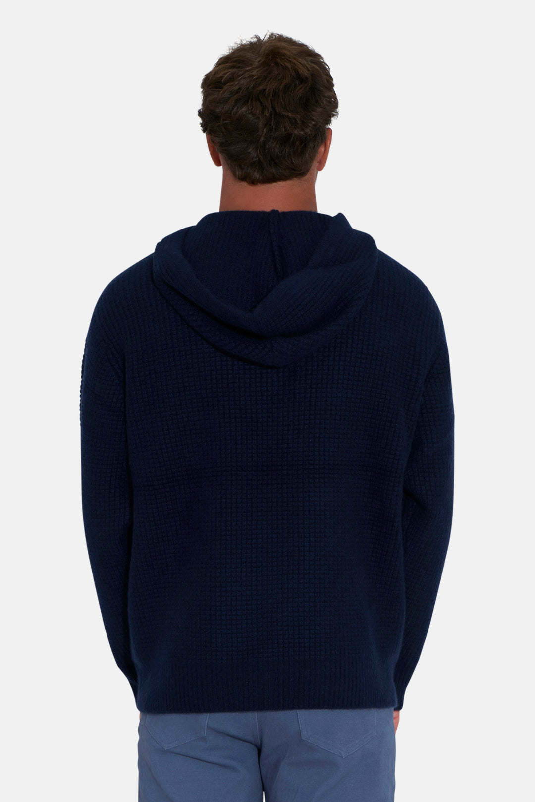 Montecito Waffle Pullover Hoodie Navy