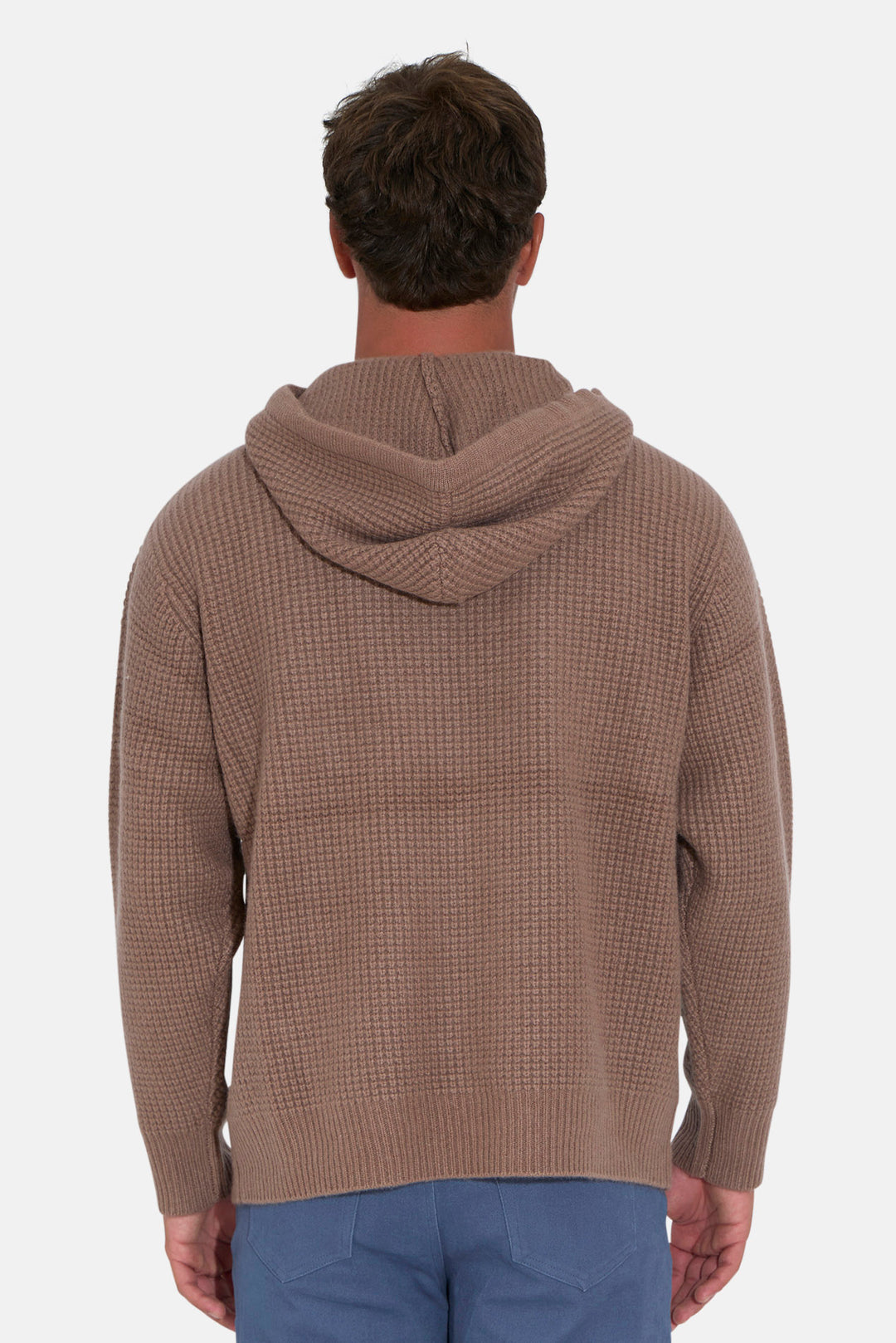 Montecito Waffle Pullover Hoodie Rich Mocha