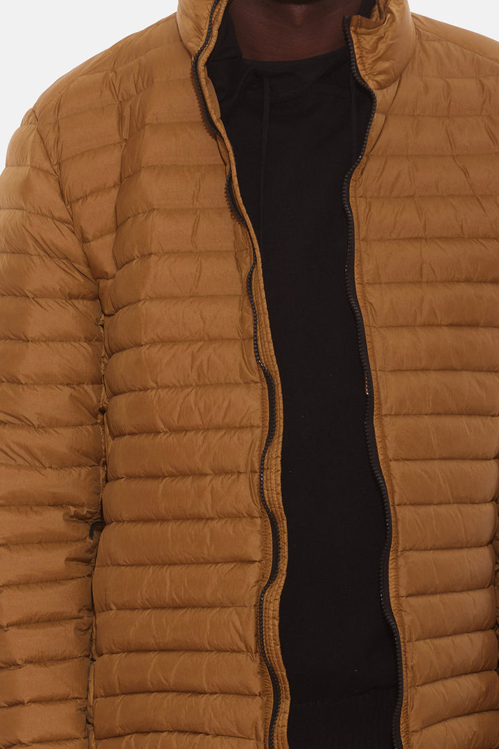 Loom Woven Packable Down Jacket Dark Beige