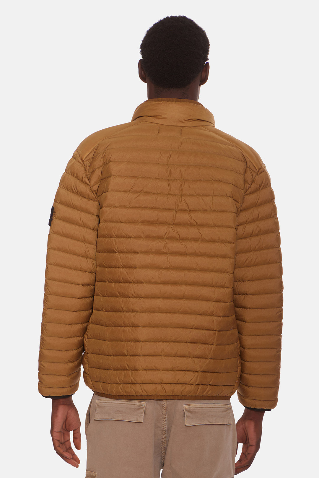 Loom Woven Packable Down Jacket Dark Beige