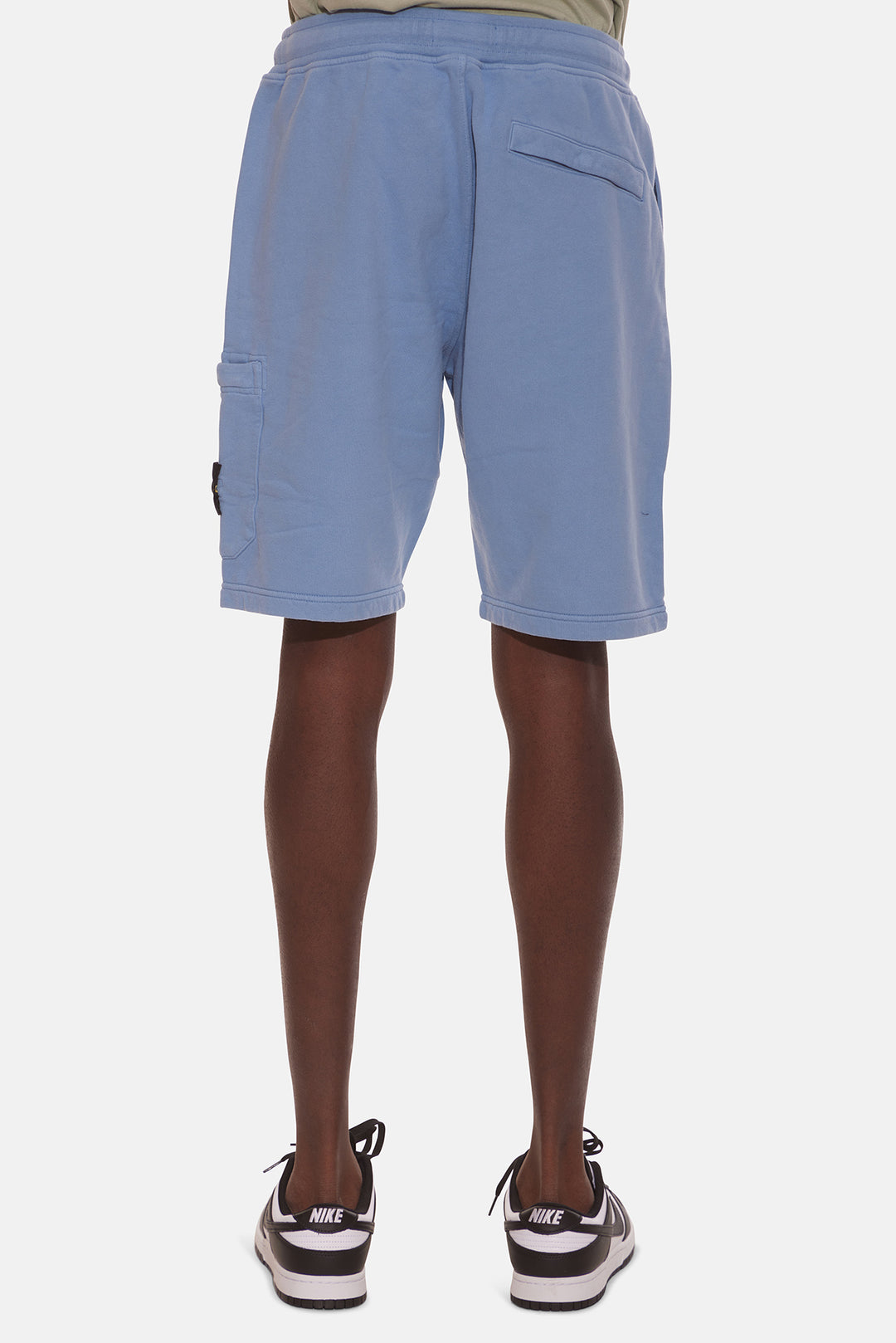 Brushed Fleece Bermuda Shorts Mid Blue