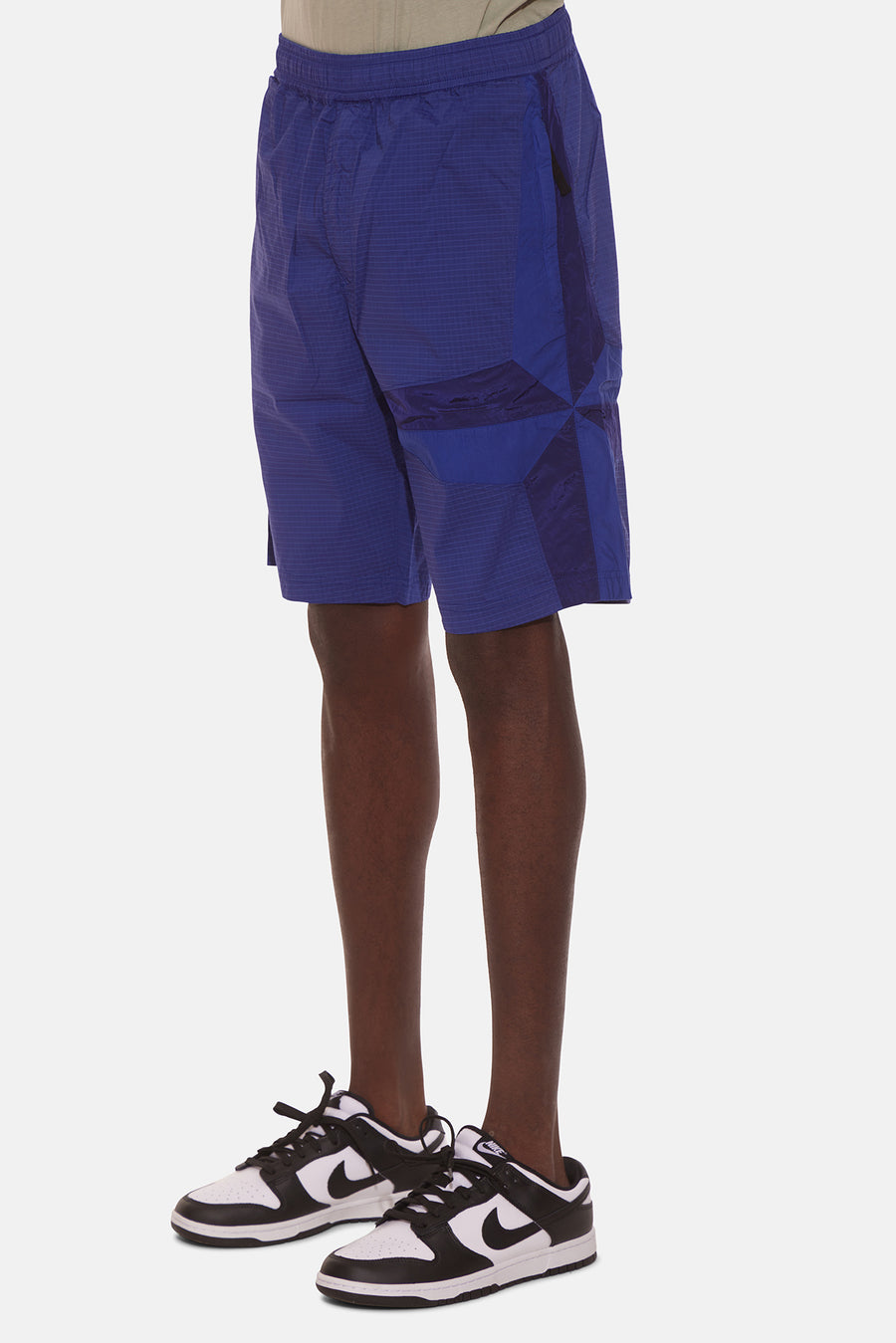 Nylon Ripstop Star Inlay Shorts Bright Blue