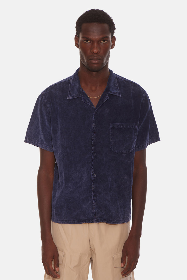 Cuban Shirt Navy Mineral