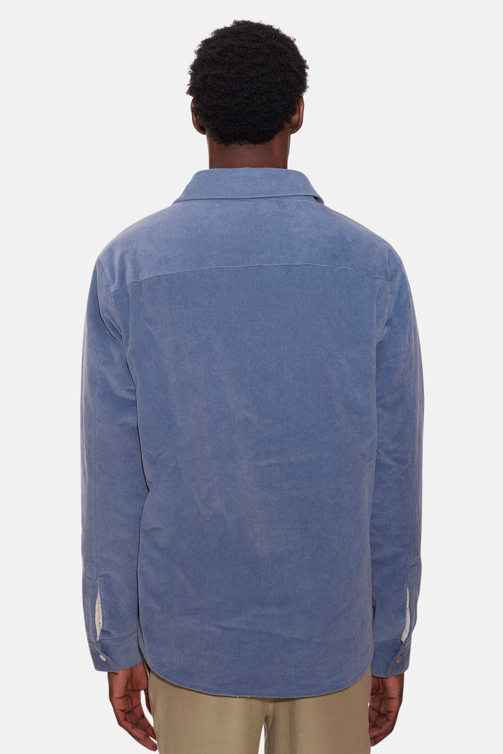 Best Sherpa Overshirt Blue/Cream