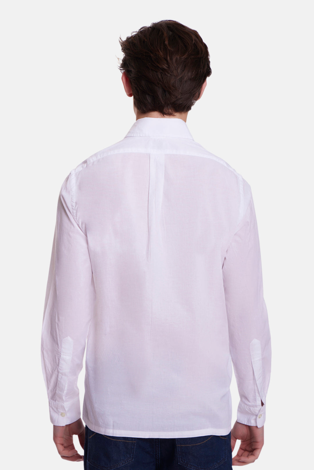 Chambray Button Down Shirt White