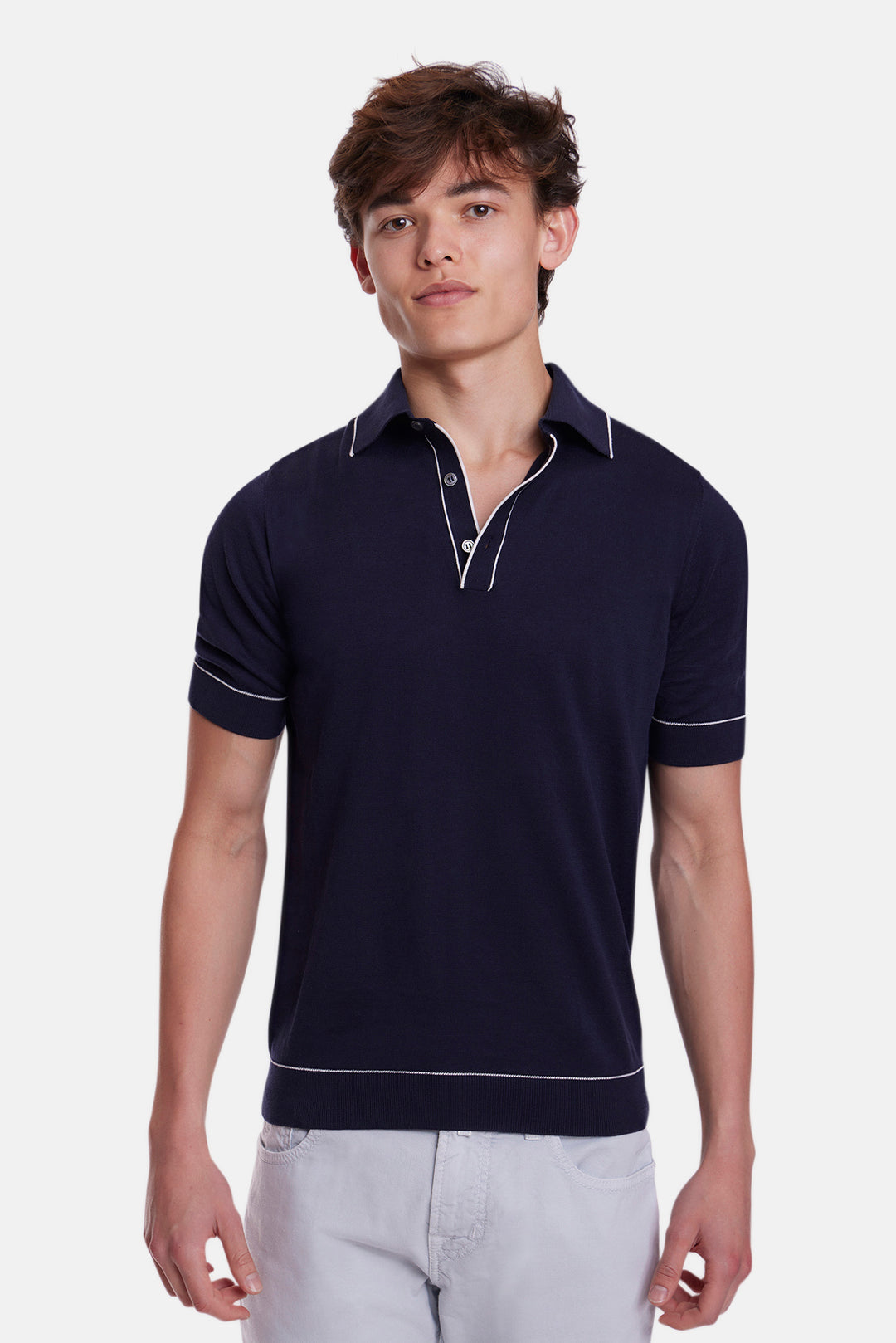 Sublime Cotton Polo Navy/White