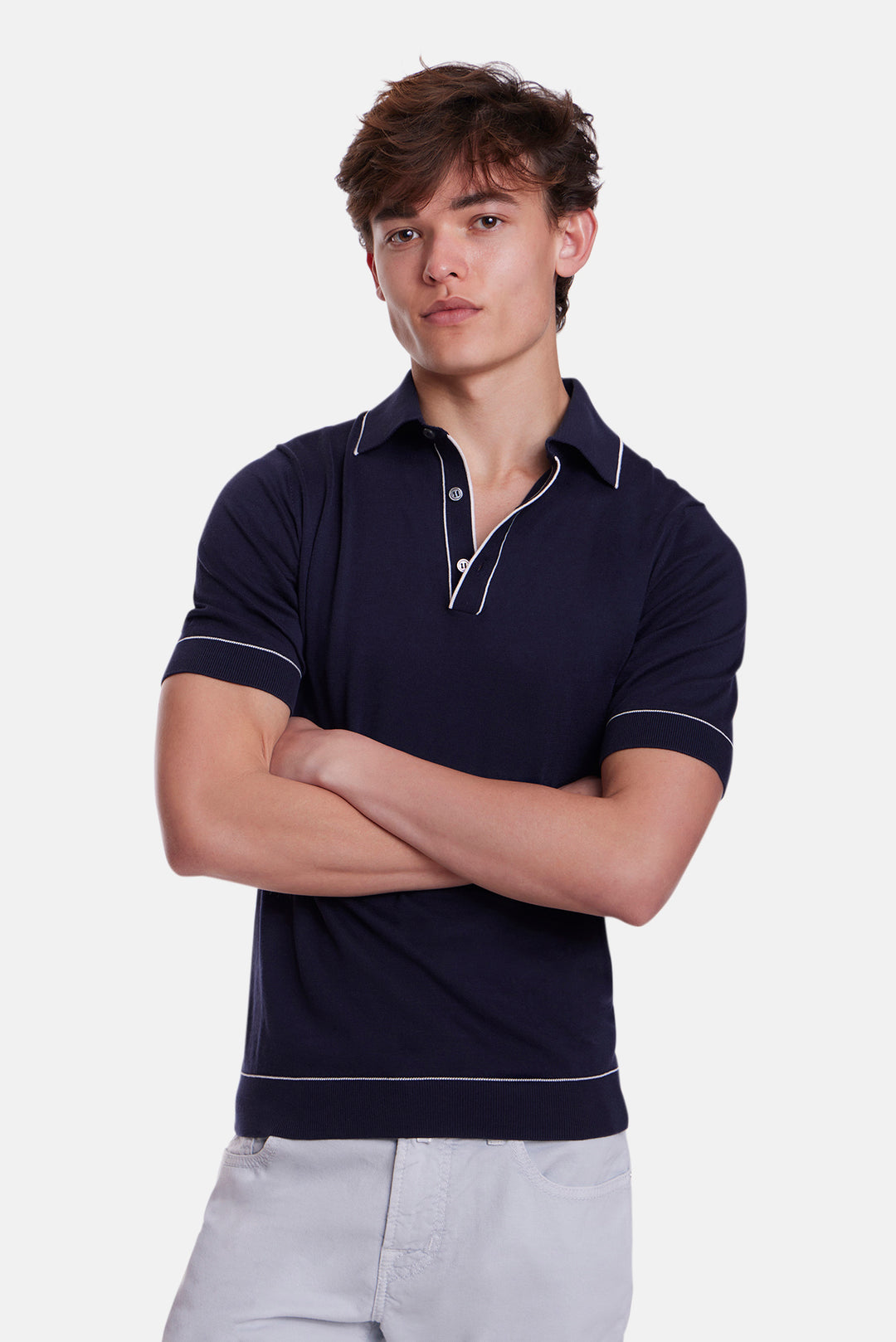 Sublime Cotton Polo Navy/White