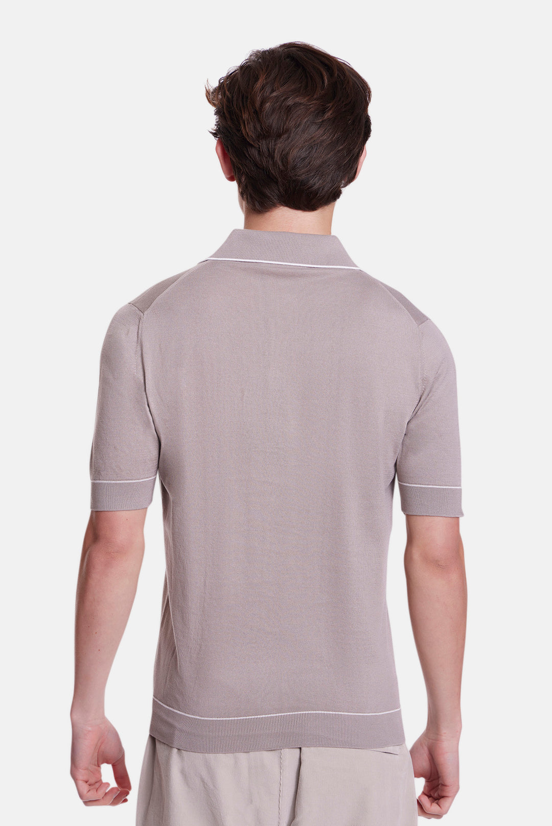 Sublime Cotton Shirt Taupe/White