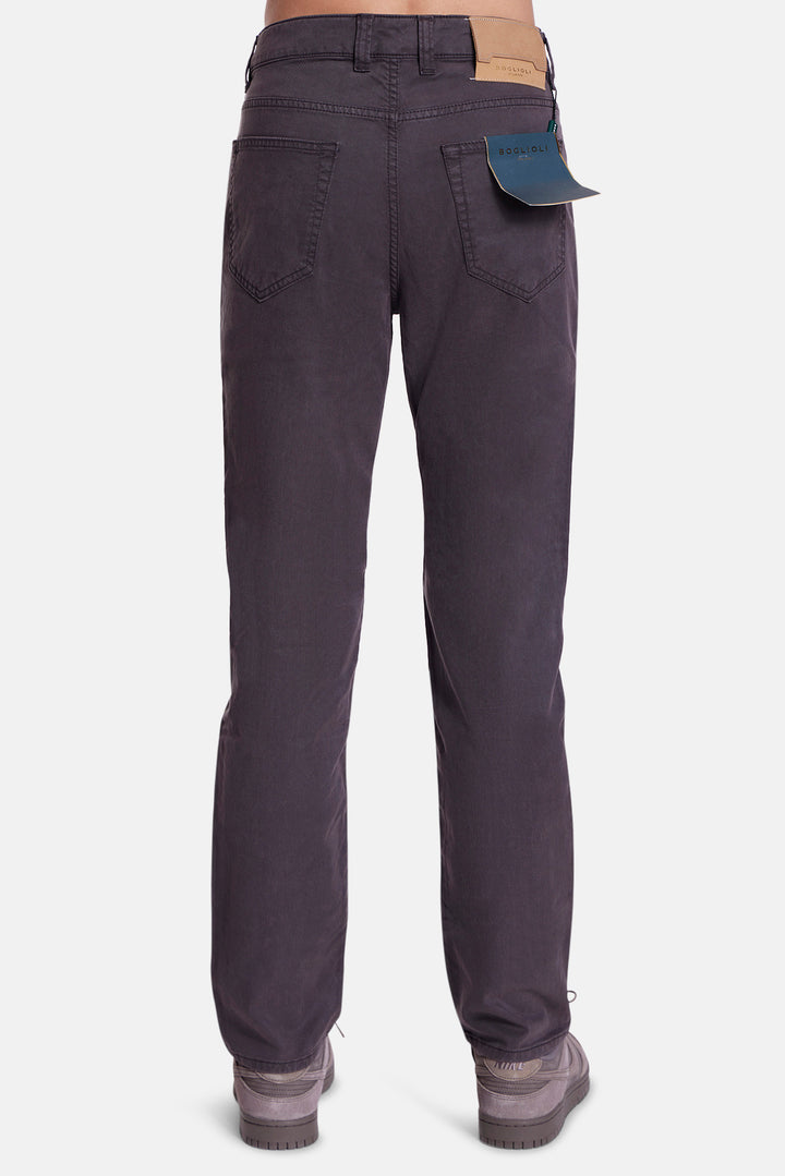 5 Pocket Cotton/Tencel/Silk Trouser Shadow