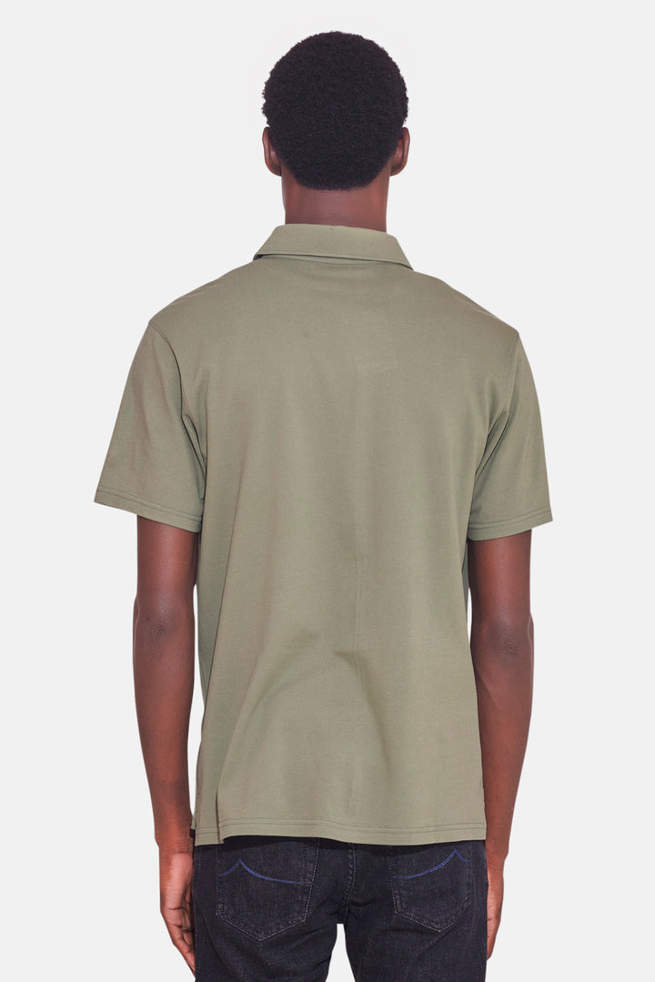 Atlantic SS Pique Polo Olive