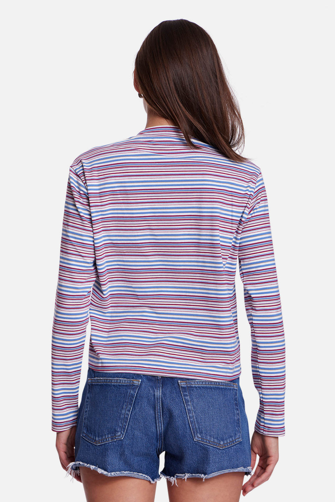 Dede Striped Long Sleeve Blue / Magenta Multi