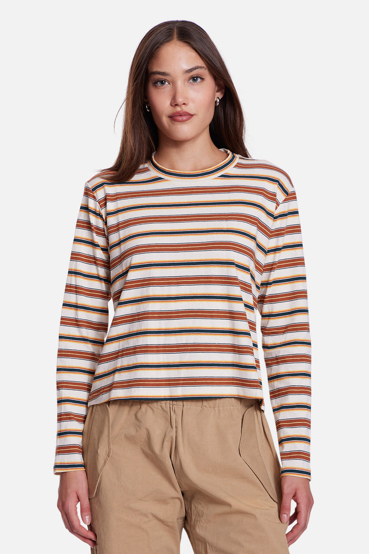 Dede Striped Long Sleeve Blue / Magenta Multi