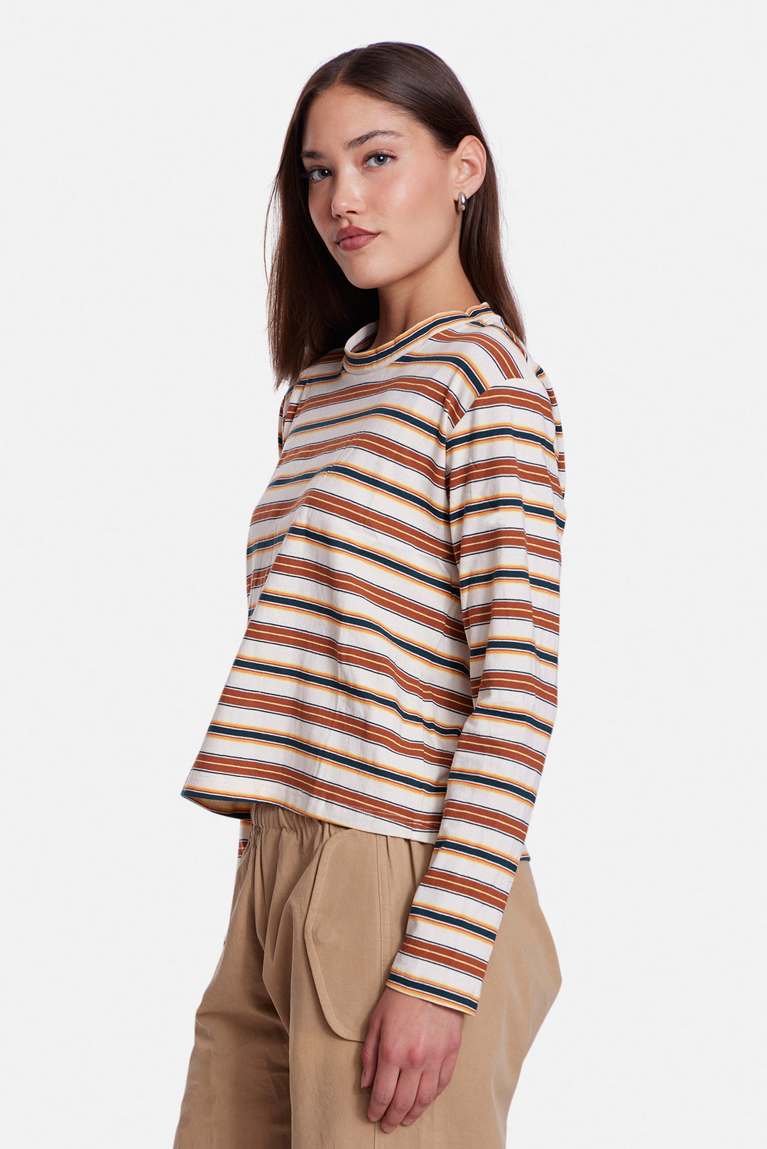 Dede Striped Long Sleeve Blue / Magenta Multi