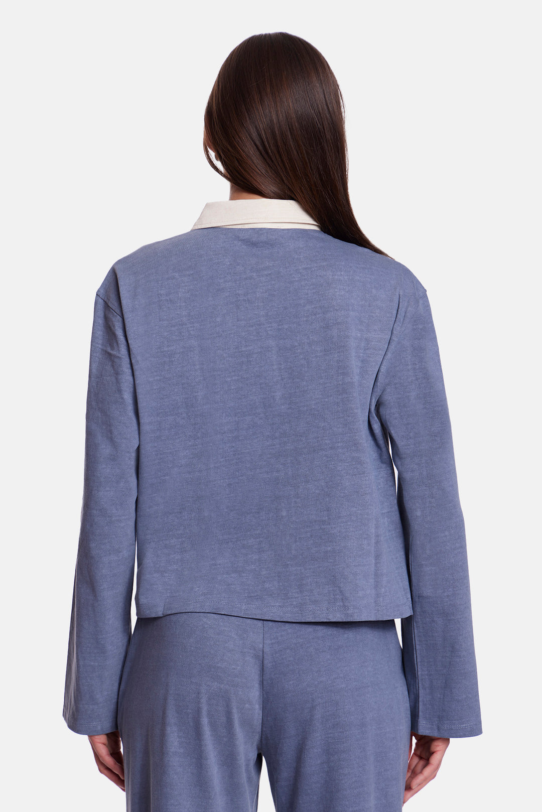 Phoebe Rugby Navy w/ Ivory Collar
