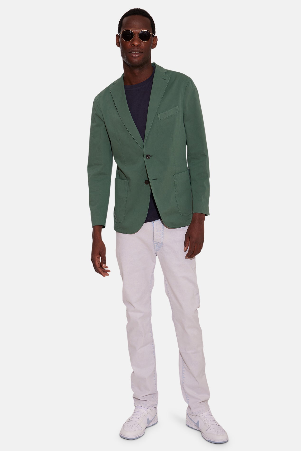 Boglioli Cotton K-Jacket Blazer Green – blueandcream