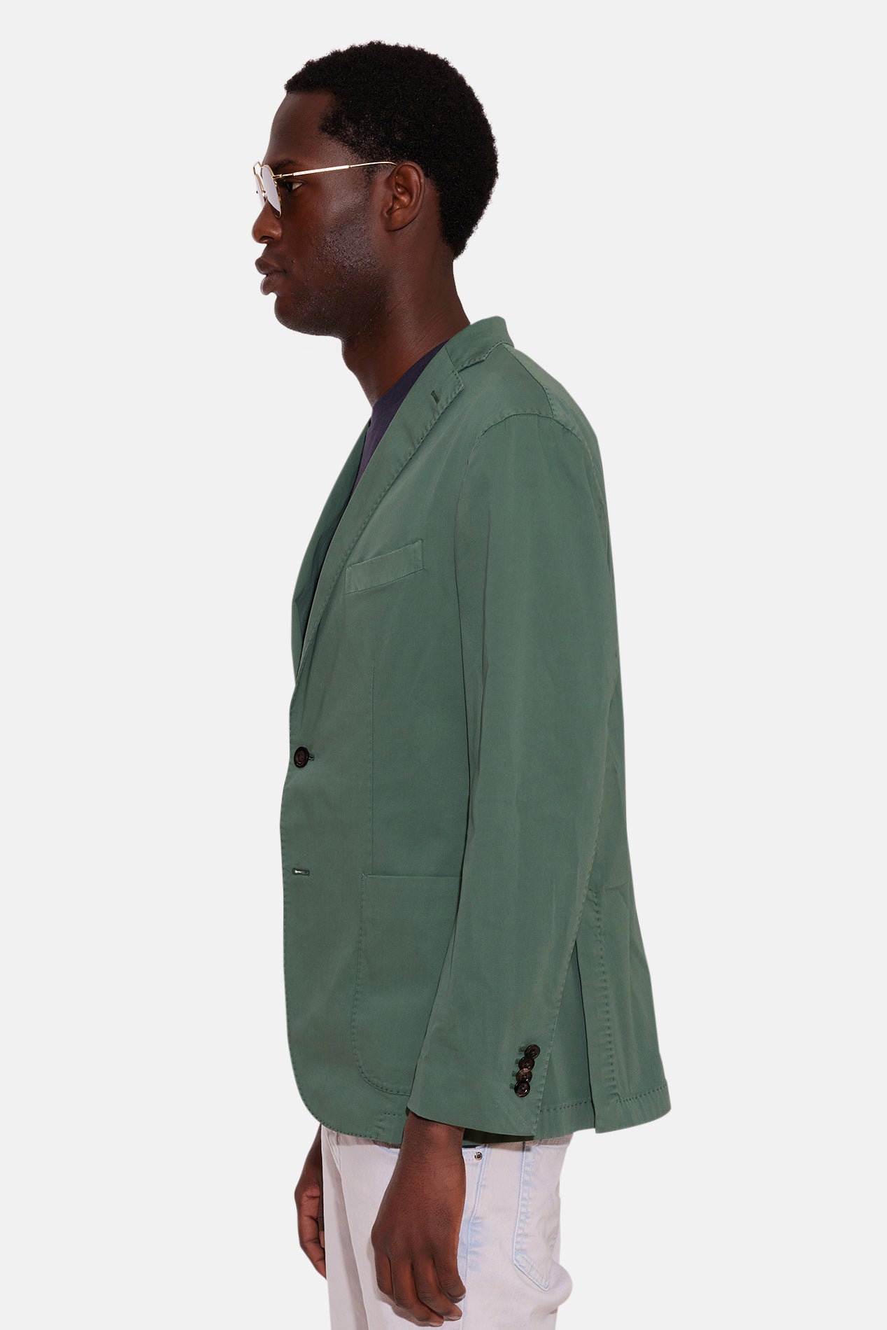 Boglioli Cotton K-Jacket Blazer Green – blueandcream