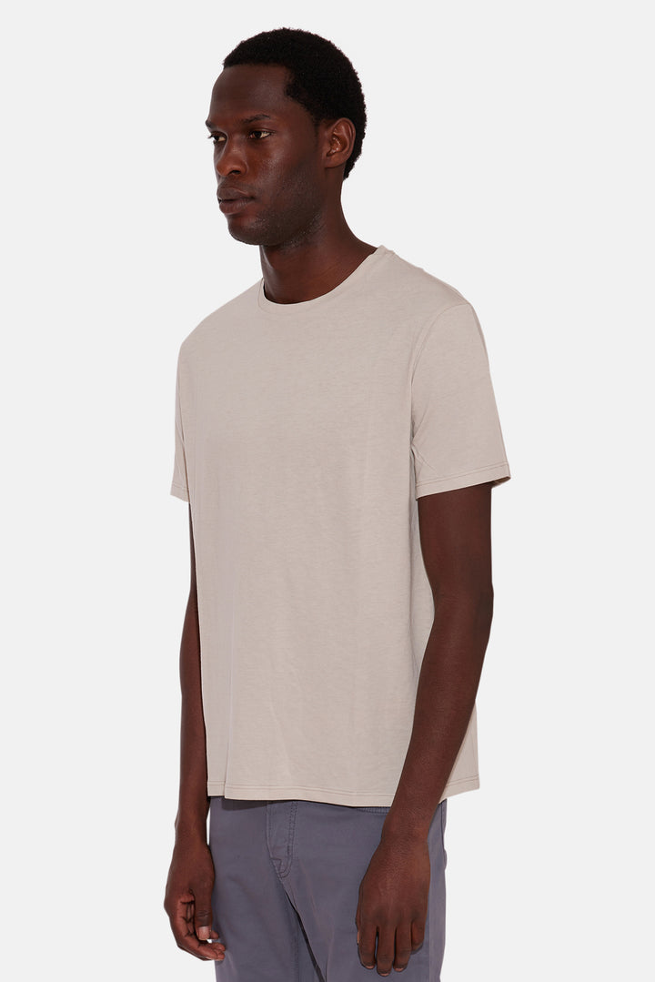 Luxe Jersey Tee Pale Grey