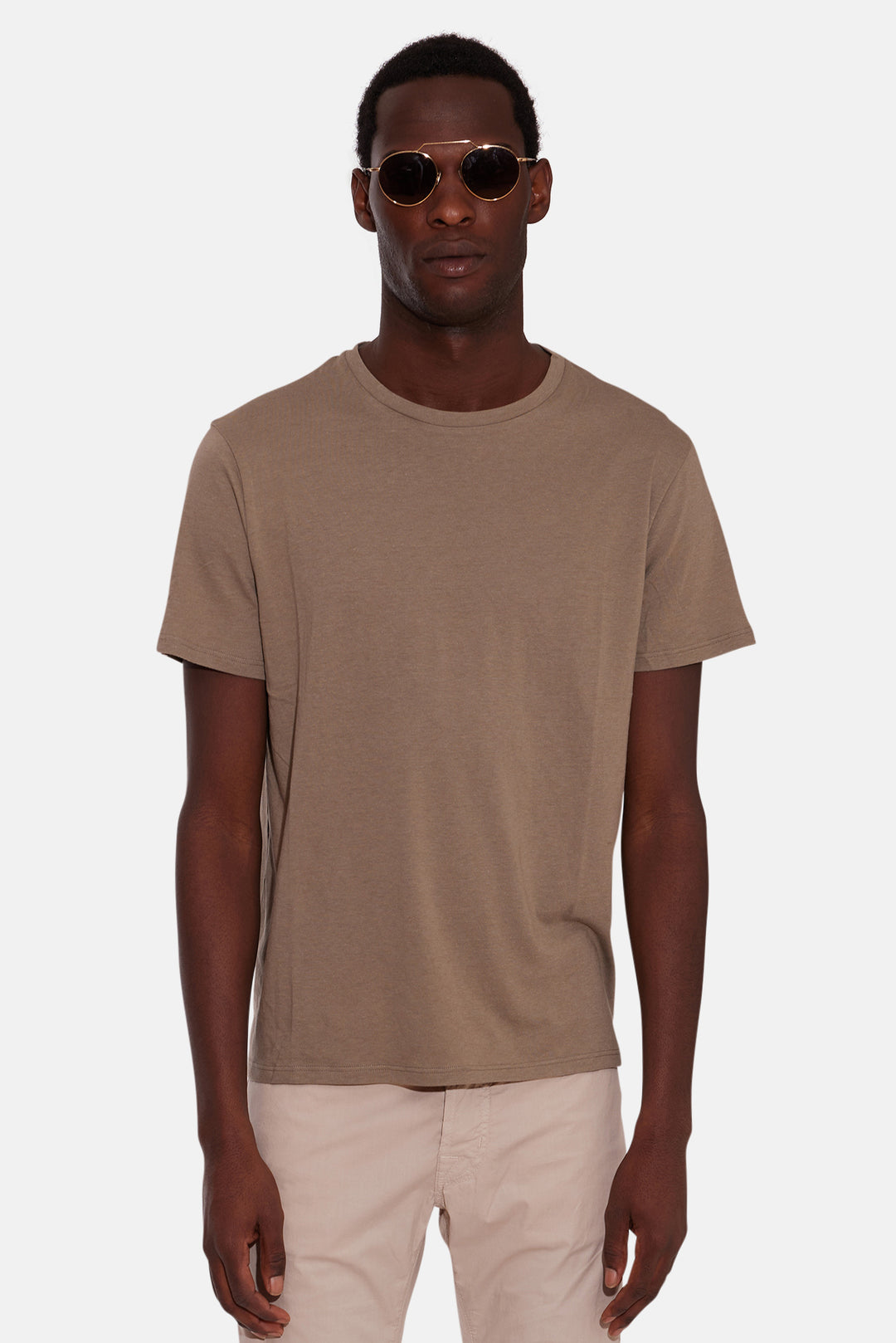 Luxe Jersey Tee Ash Brown