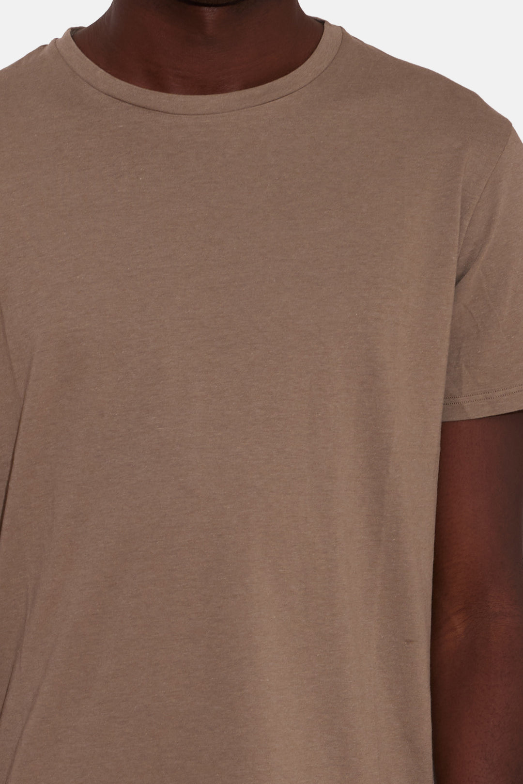 Luxe Jersey Tee Ash Brown