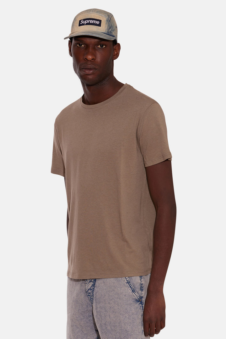 Luxe Jersey Tee Ash Brown