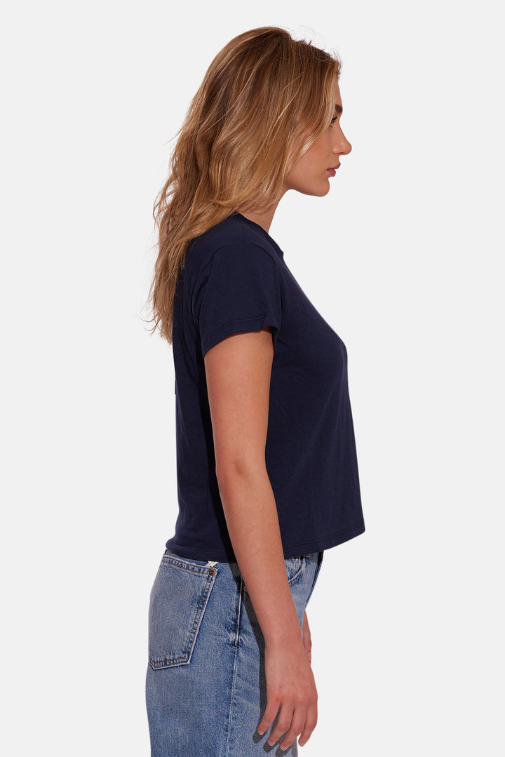 Bebe Lux Tee Navy