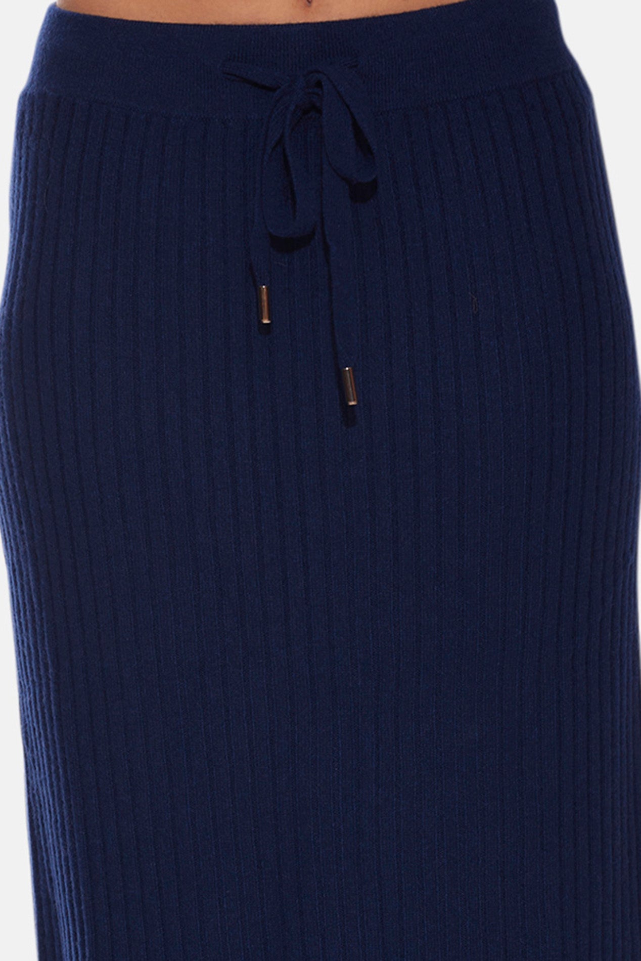 Navy blue ribbed skirt hotsell