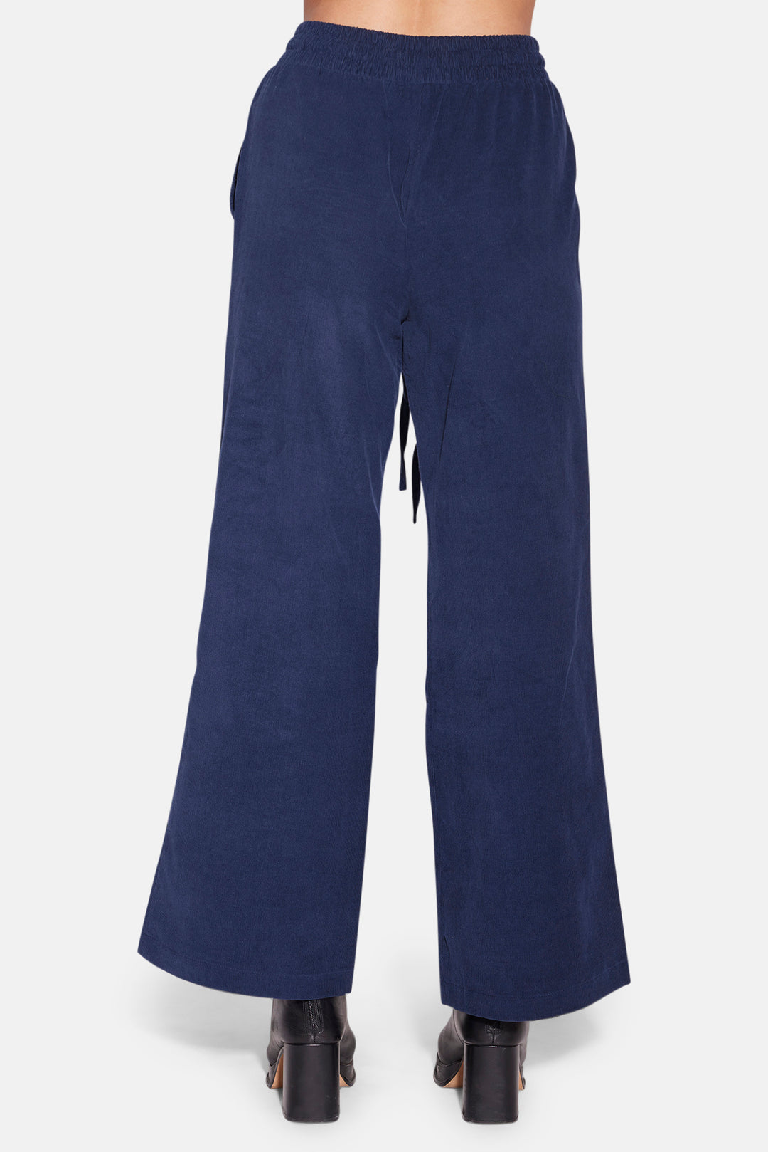 Remy Micro Cord Wide Leg Pant Navy