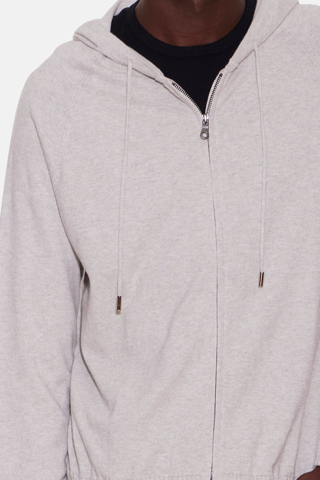 Luke Zip Hoodie Heather Grey