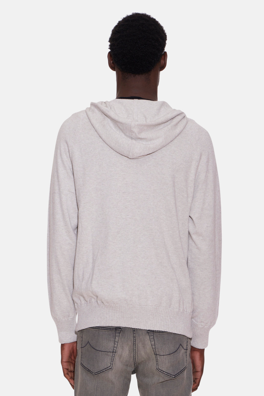 Luke Zip Hoodie Heather Grey