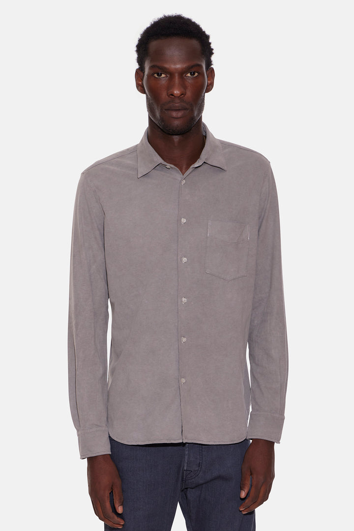 Camicia Suede Pocket Shirt Carbon