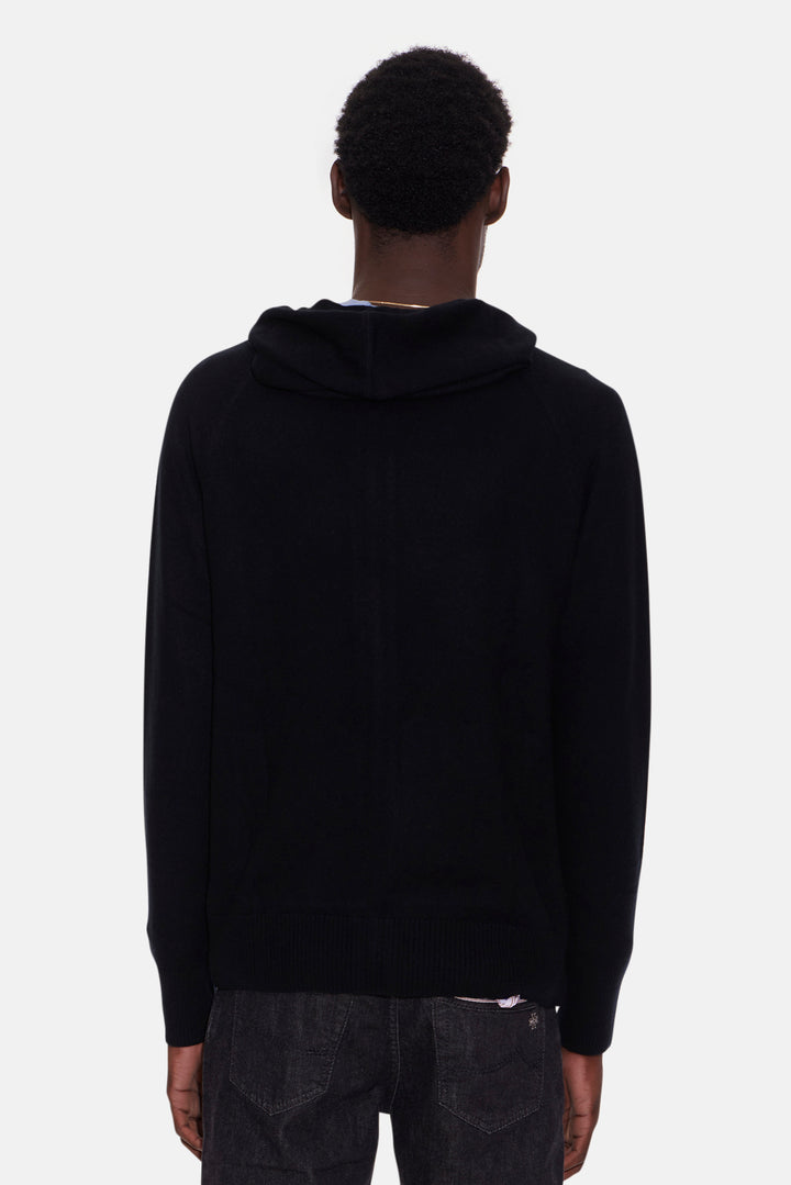 New Leo Zip Hoodie With Pockets Black