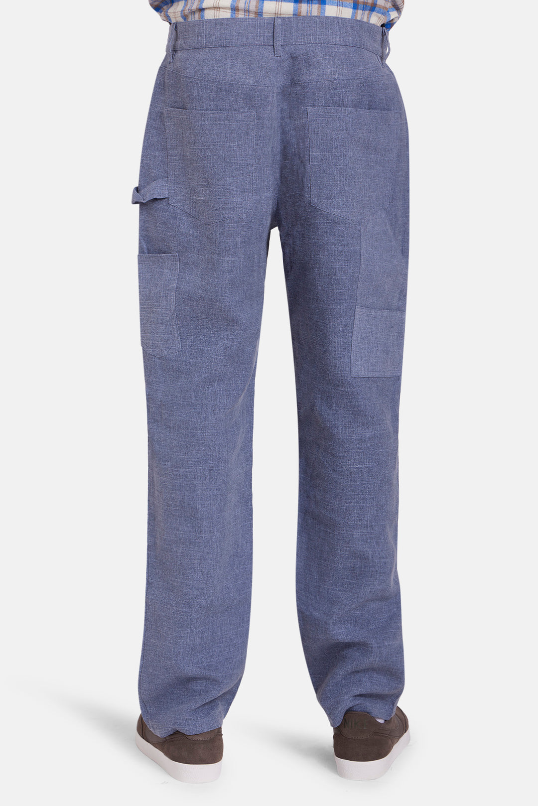Carpenter Linen Pant Steel Blue