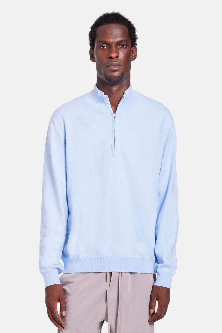 Reade Half Zip Blue Flax