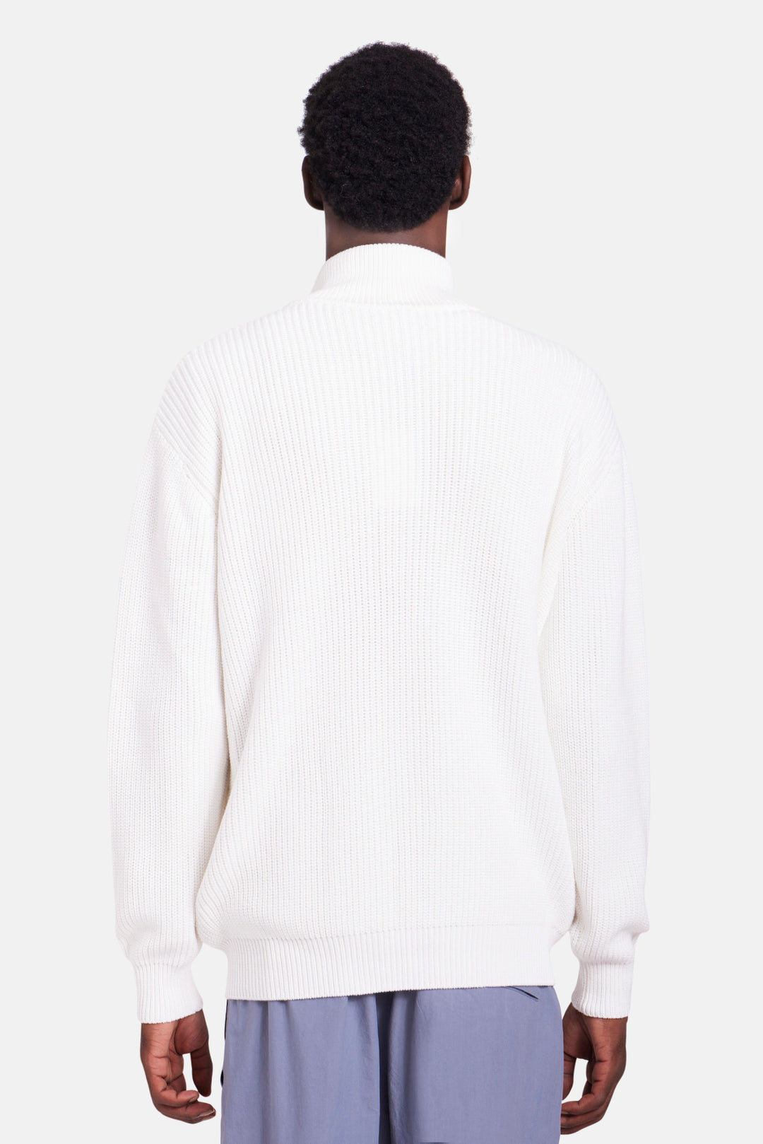 Hunter Ribbed Full Zip Ivory