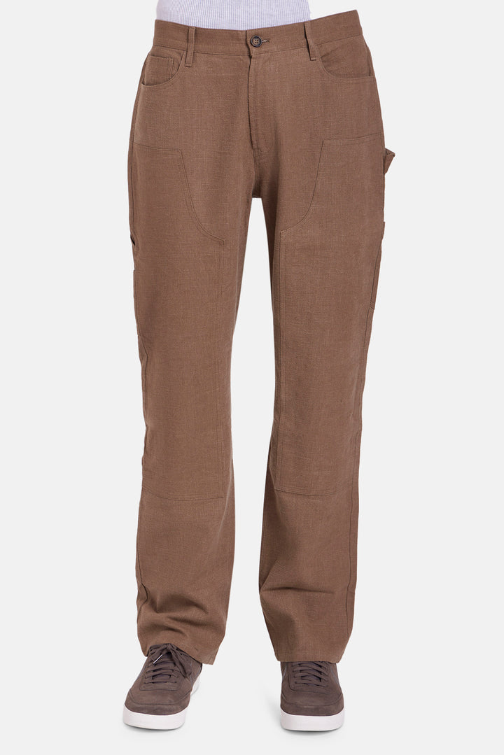 Carpenter Linen Pant Brown