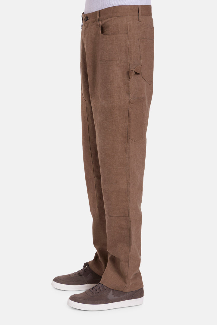 Carpenter Linen Pant Brown
