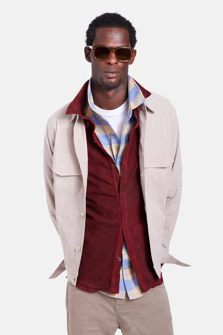 Leather Shirt Paprika