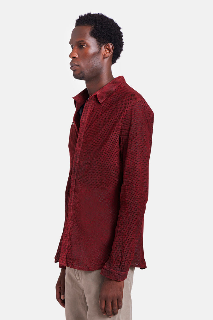 Leather Shirt Paprika
