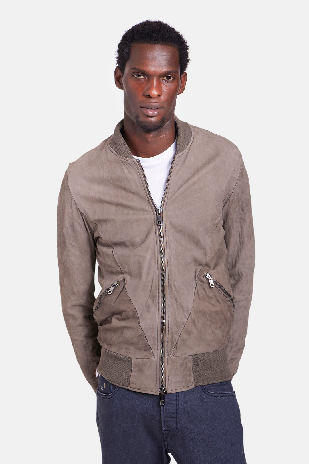 Leather Bomber Aneto
