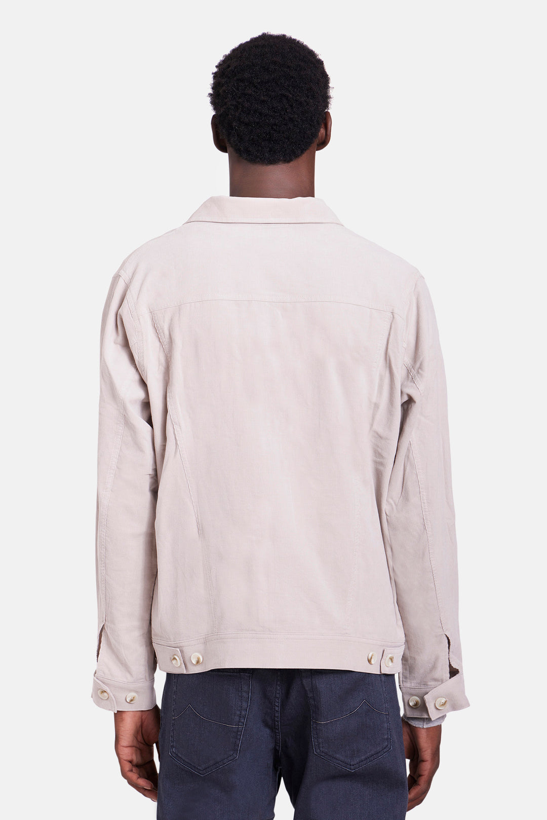 Dante Micro Cord Trucker Jacket Beige
