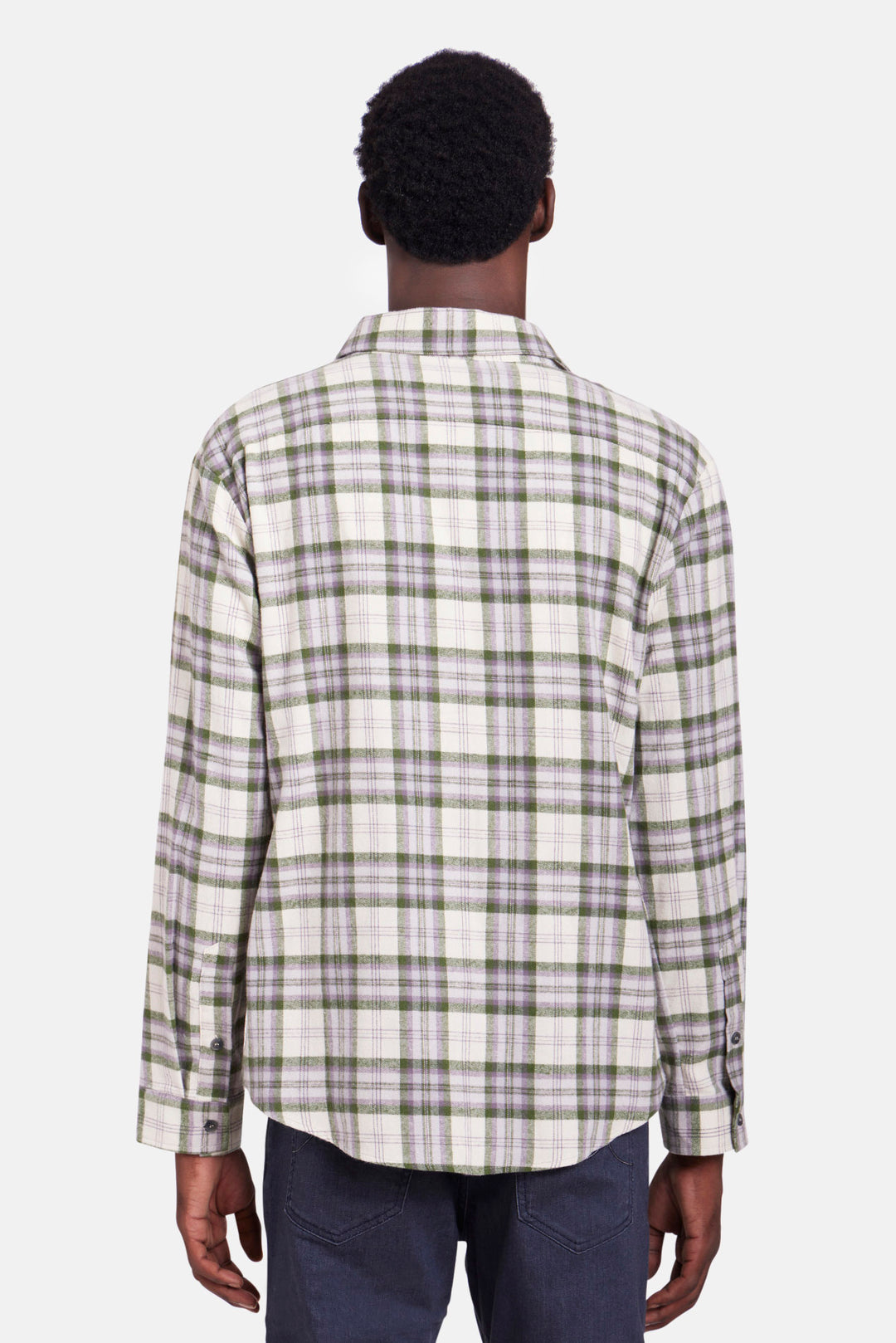Brandon Brushed Flannel Olive/Cream Plaid