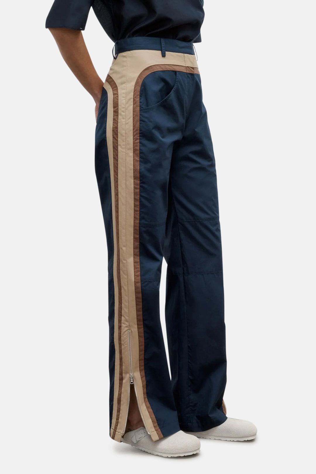 Bella Pant in Super Compact Poplin Midnight