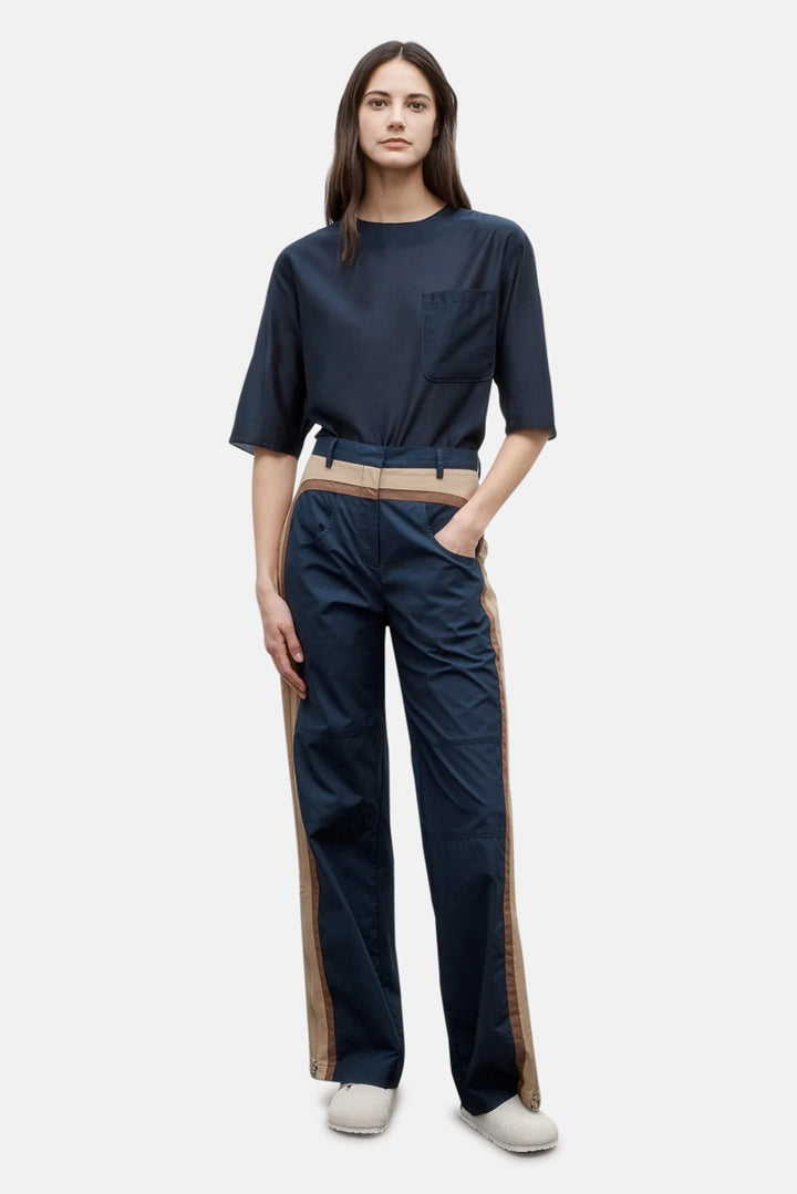 Bella Pant in Super Compact Poplin Midnight