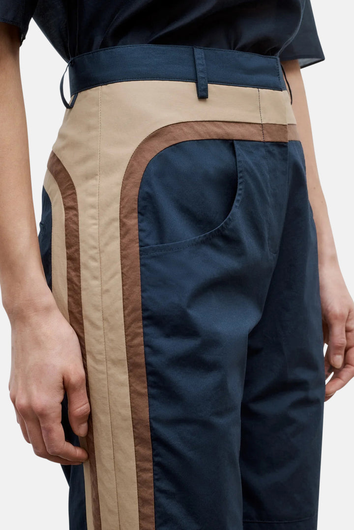 Bella Pant in Super Compact Poplin Midnight