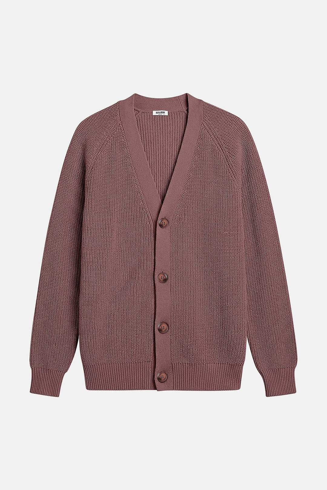 BK Ribbed Cardigan Brown