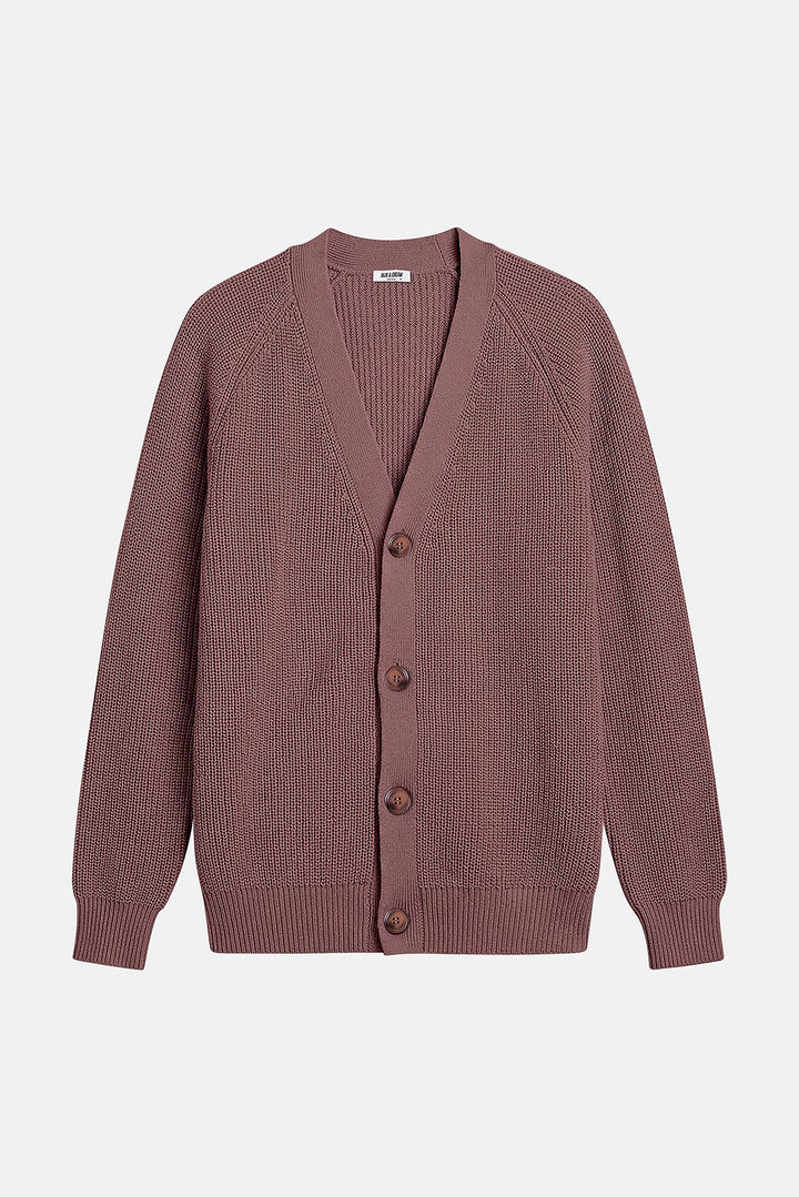 BK Ribbed Cardigan Brown