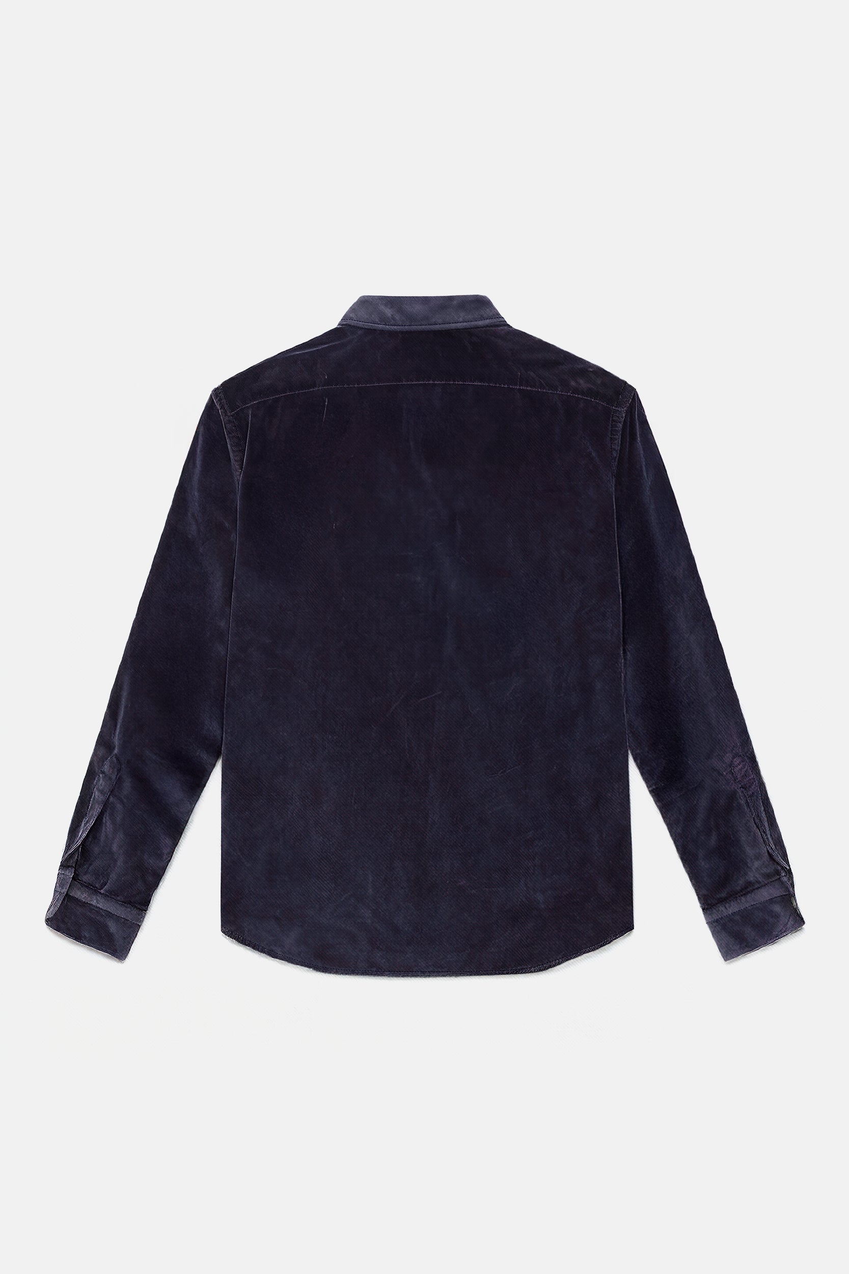 Boglioli Soft Velvet Western Shirt Navy – blueandcream